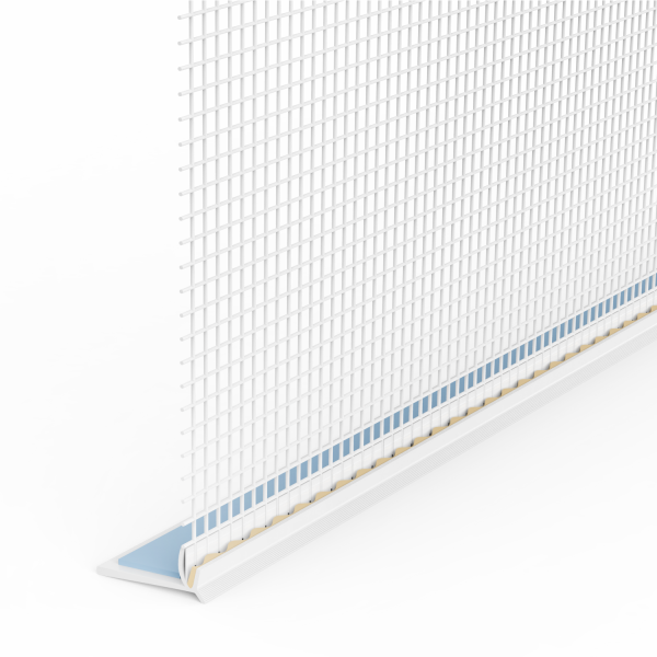 GIMA Rollladen-Abschlussprofil mit Gewebe und Schaumstoffklebeband an der Oberseite